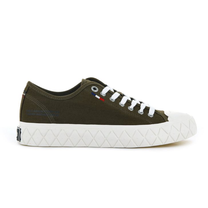 Baskets Palladium Palla Ace Tela Low Tops Homme Marron | FR DGP438B